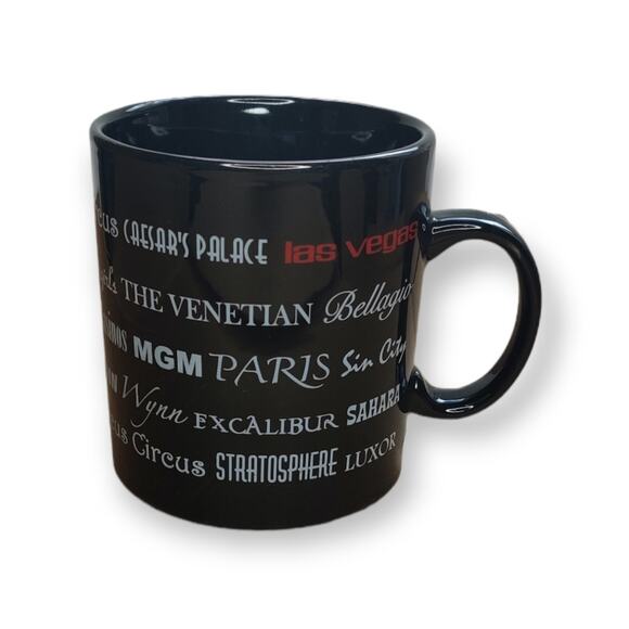 Las Vegas Sin City Casino Novelty Souvenir Black Ceramic‎ Coffee Tea Mug - Picture 5 of 9